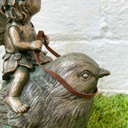 Gold Fairy On Bird Ornament