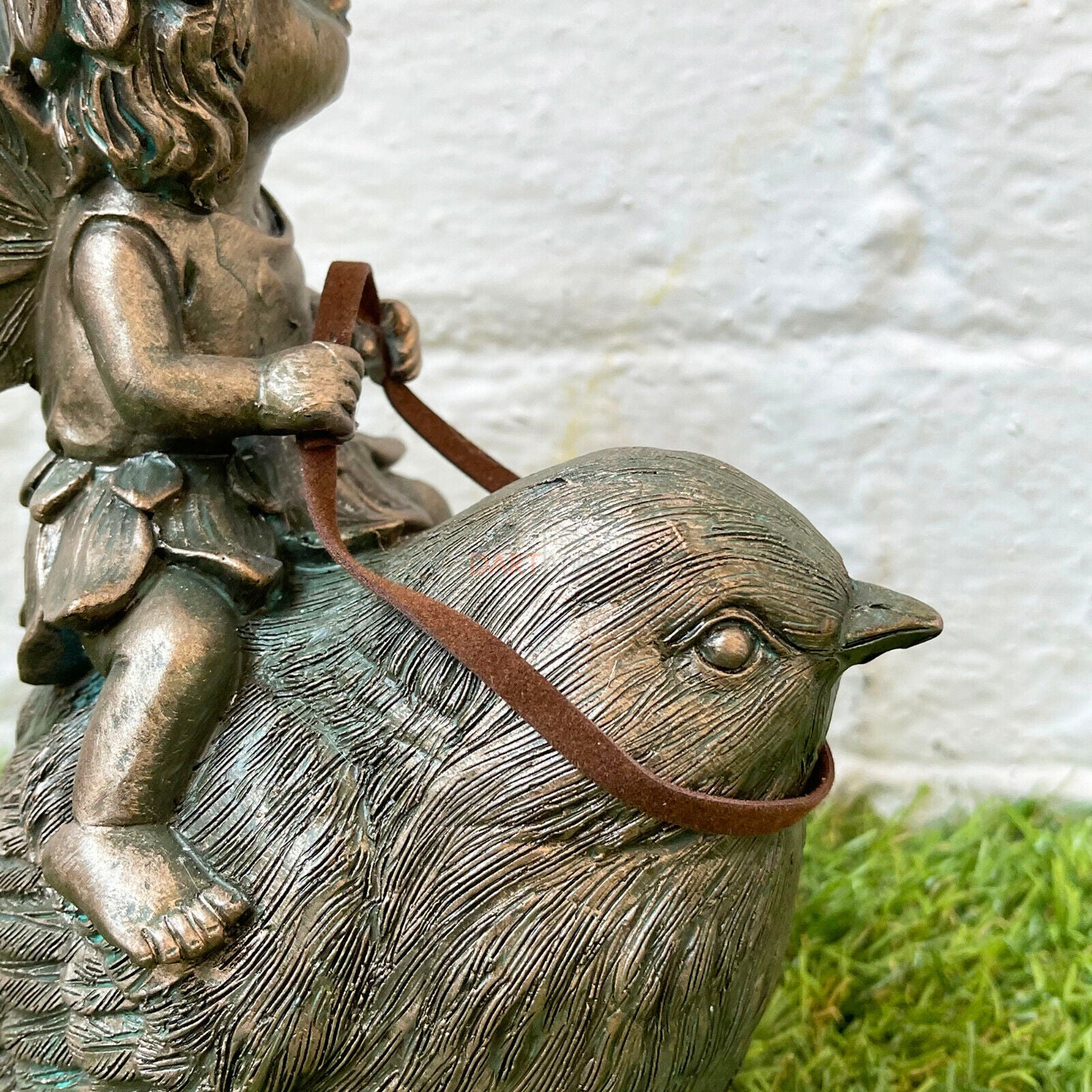 Gold Fairy On Bird Ornament