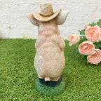 Harzschwein mit Spaten-Ornament, 21 cm