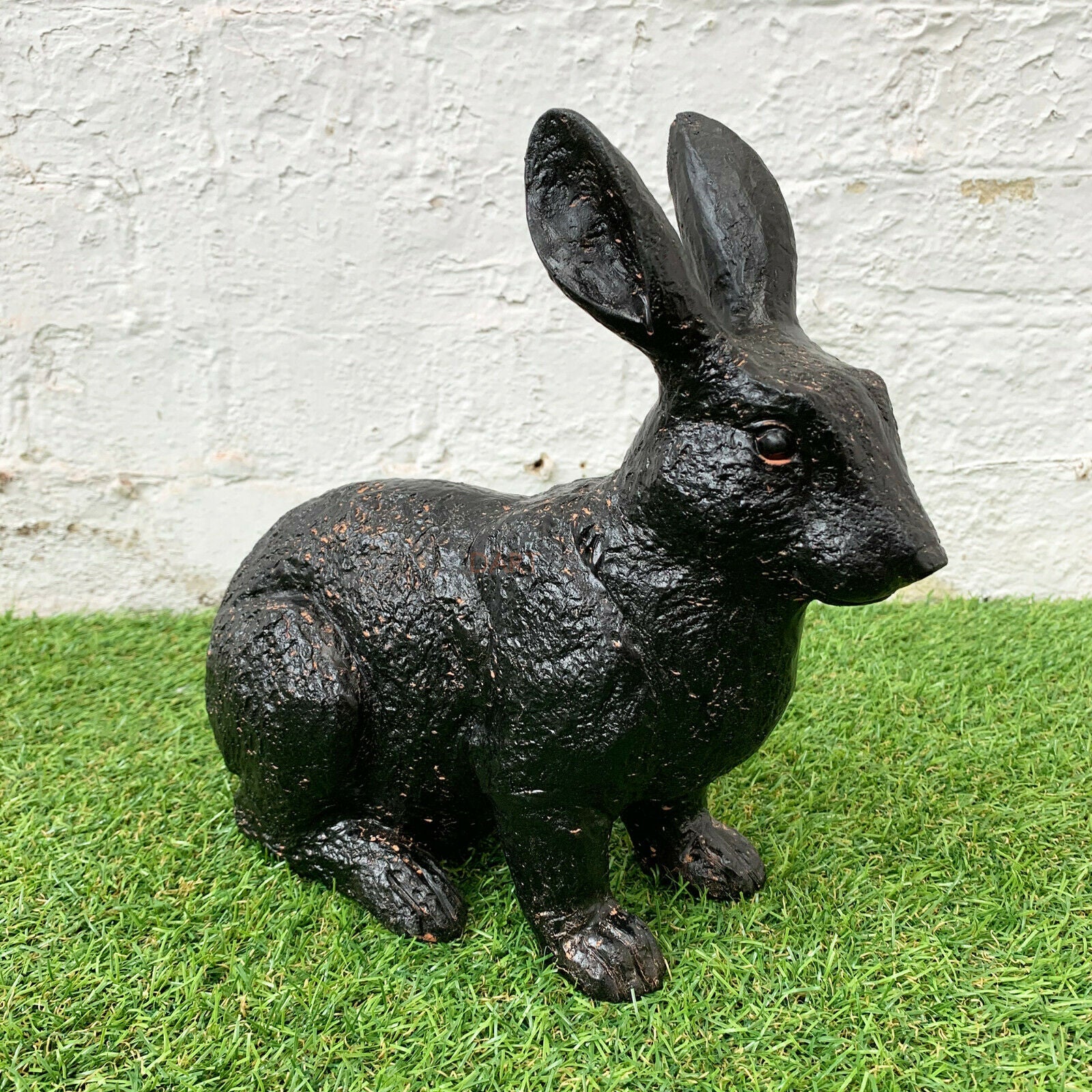 Bronze Effect Resin Sitting Hare Outdoor Garden Statues