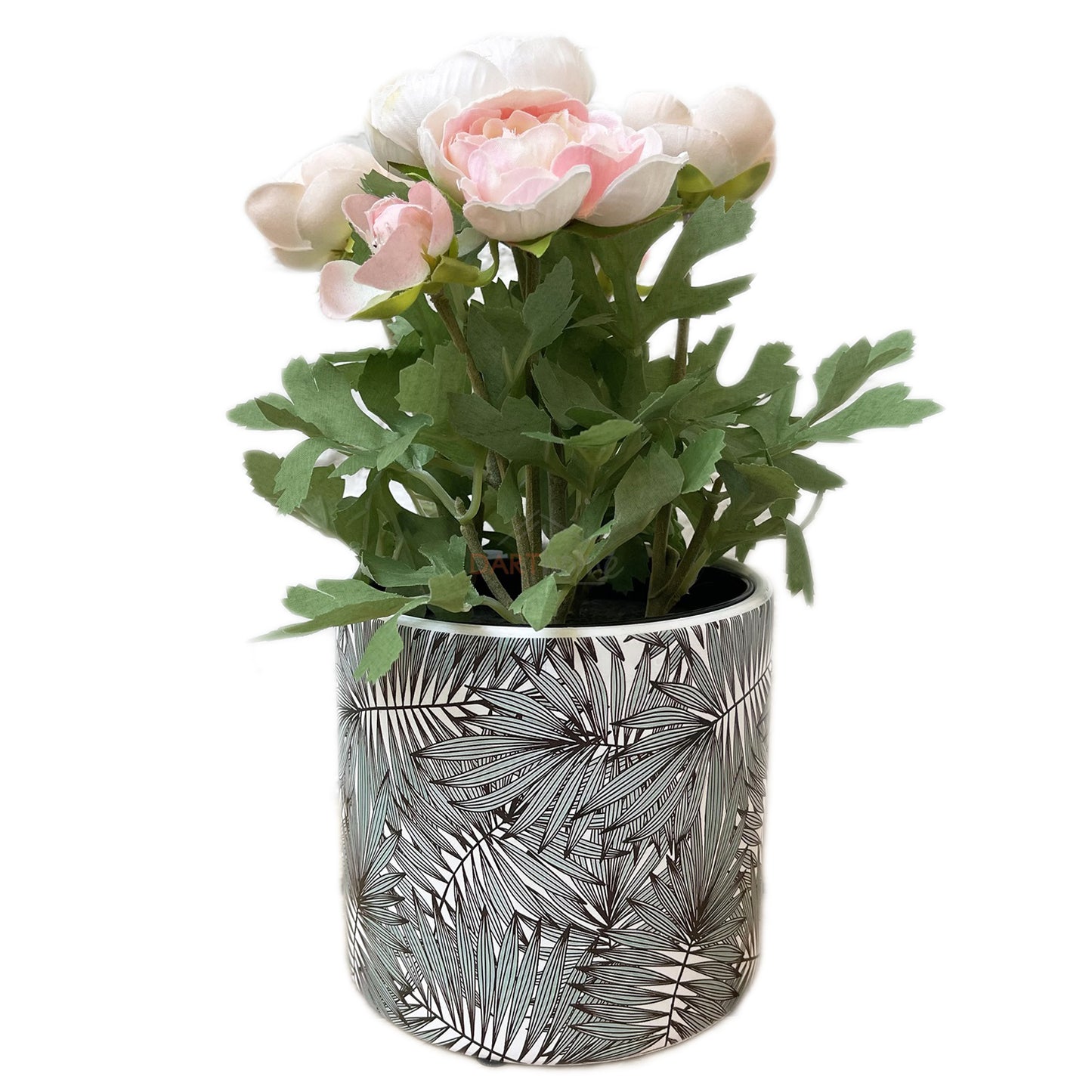 Ceramic Palm Leaf Plant Pot Holder