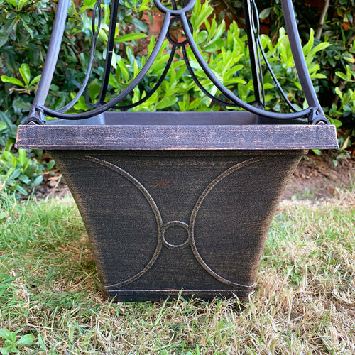 Bronze Caged Garden Trellis Planter 57cm
