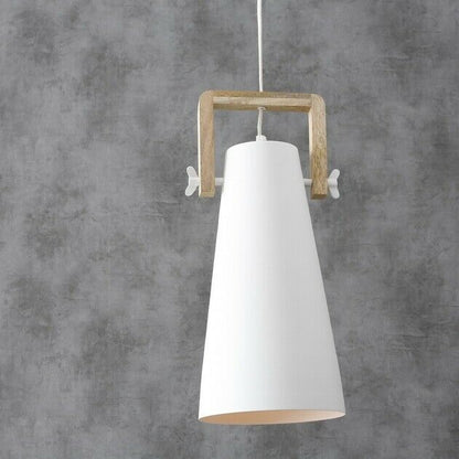 White Cylinder Pendant Ceiling Light Fixture