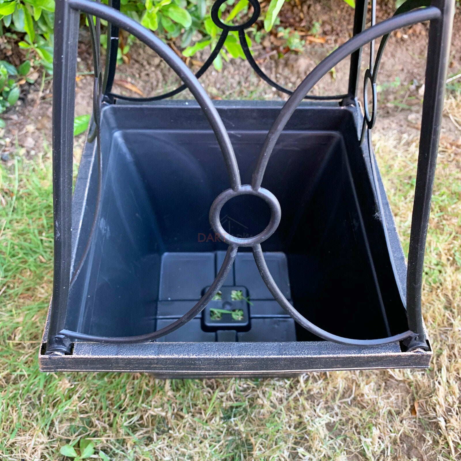 Bronze Caged Garden Trellis Planter 57cm
