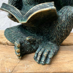 Bronze Resin Studious Ape Bookend