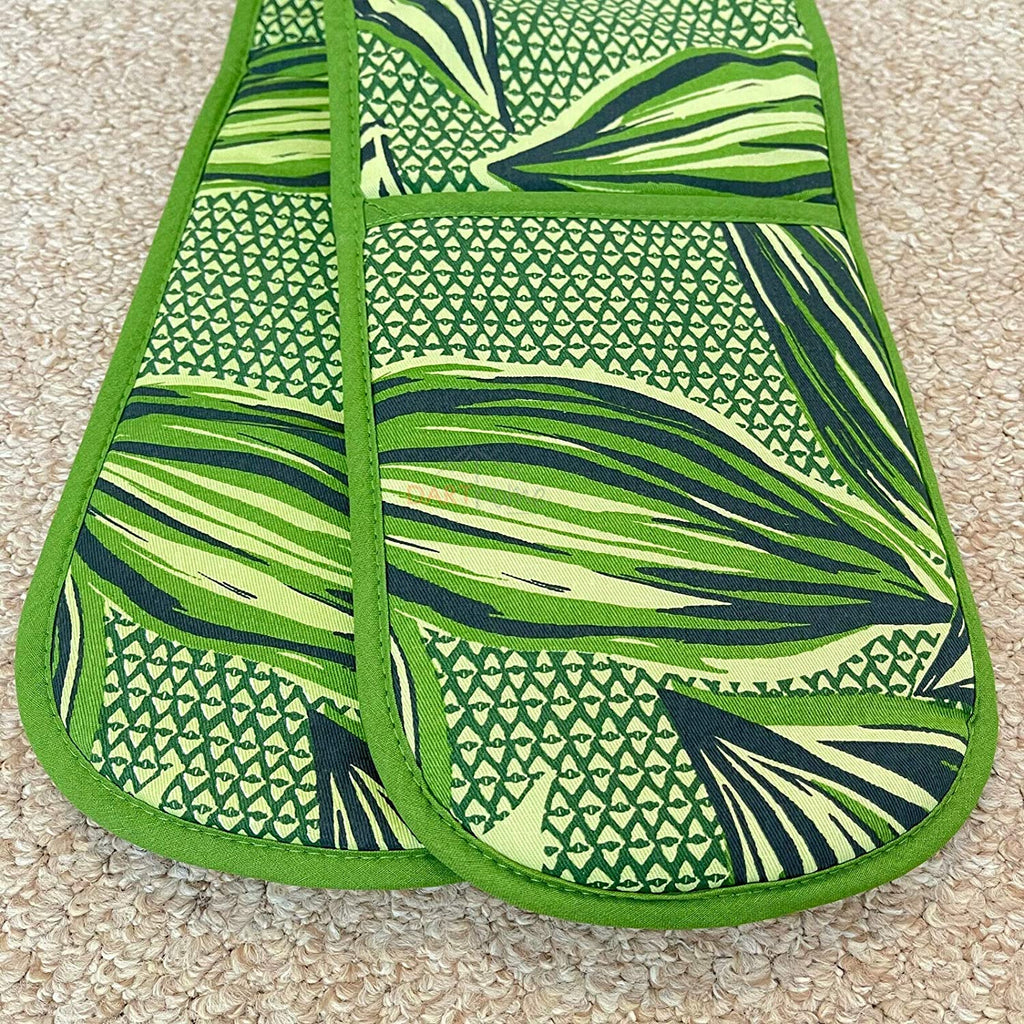 Ulster Weavers Geo Leaves Double Oven Glove