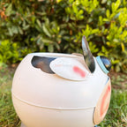 Kleiner weißer Kuh-Blumentopf