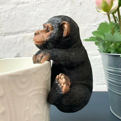 Black Monkey Pot Hanger Large