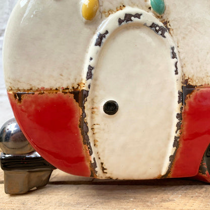 Ceramic Red Caravan Planter