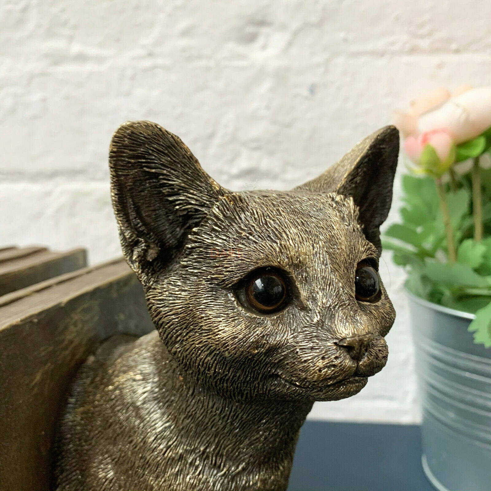 Gold Cat Bookends Set Of 2