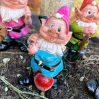 Set Of 4 Resin Gnome Ornaments