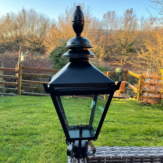 Black Victorian Style Street Post Lamp 60cm