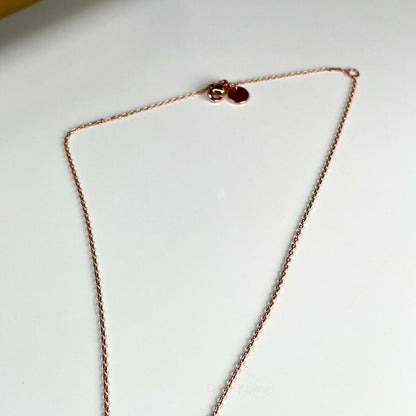 Rose Gold Diplodocus Dinosaur Womens Necklace 18"