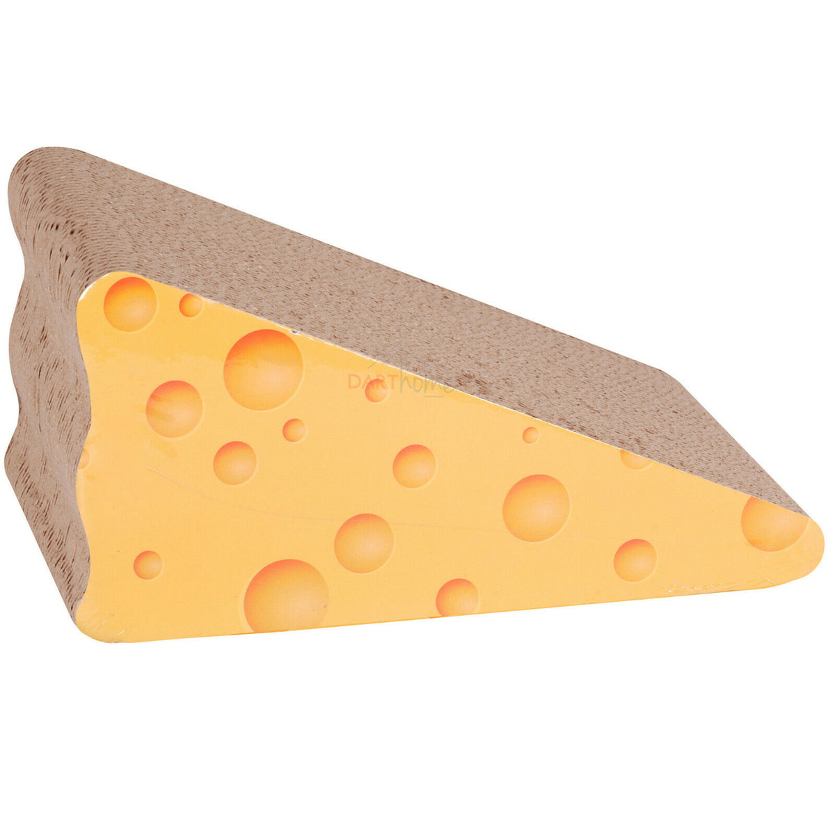 Cheese Block Corrugated Cardboard Novelty Cat Scratch Board 30cm