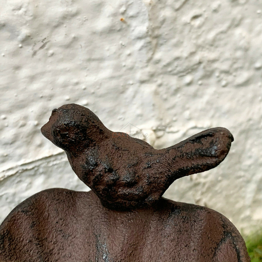 Cast Iron Flower Bird Bath On Stand