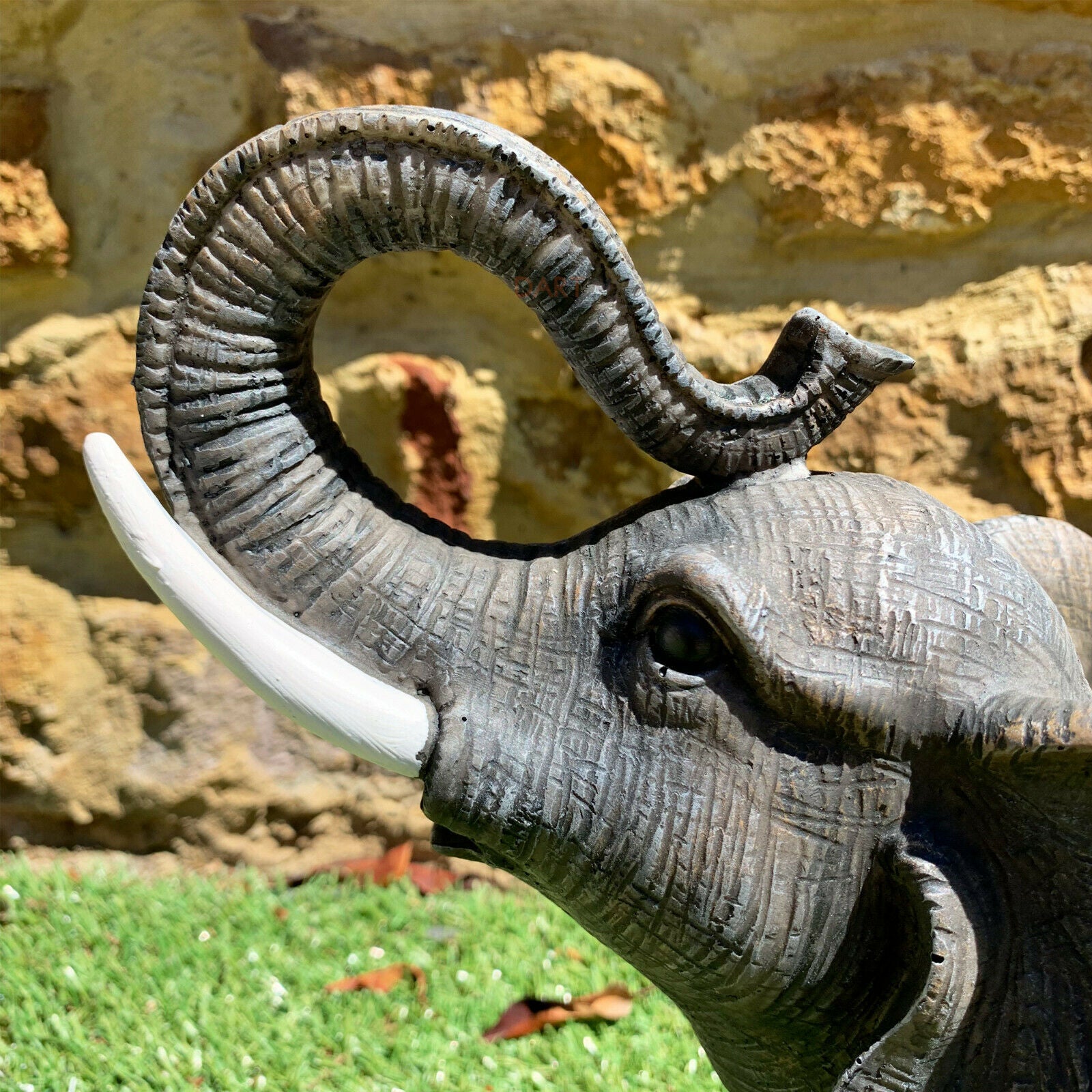 Classic Grey Lucky Elephant Sculpture