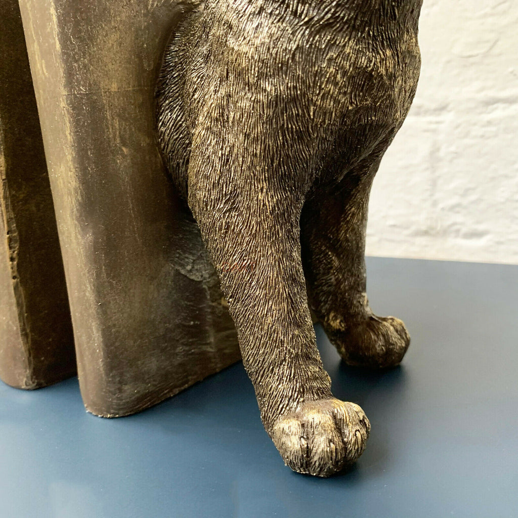 Gold Cat Bookends Set Of 2