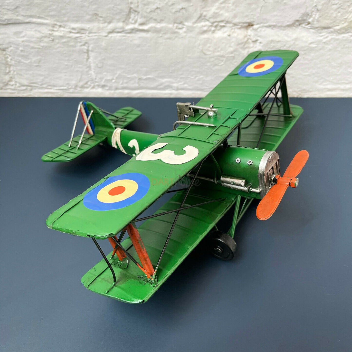 Green Model Biplane Model Ornament
