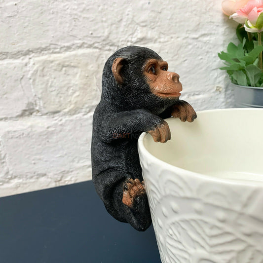 Black Monkey Pot Hanger Large