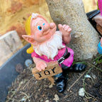 Set Of 4 Resin Gnome Ornaments