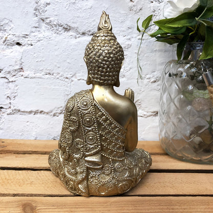 Golden Sitting Buddha Ornament