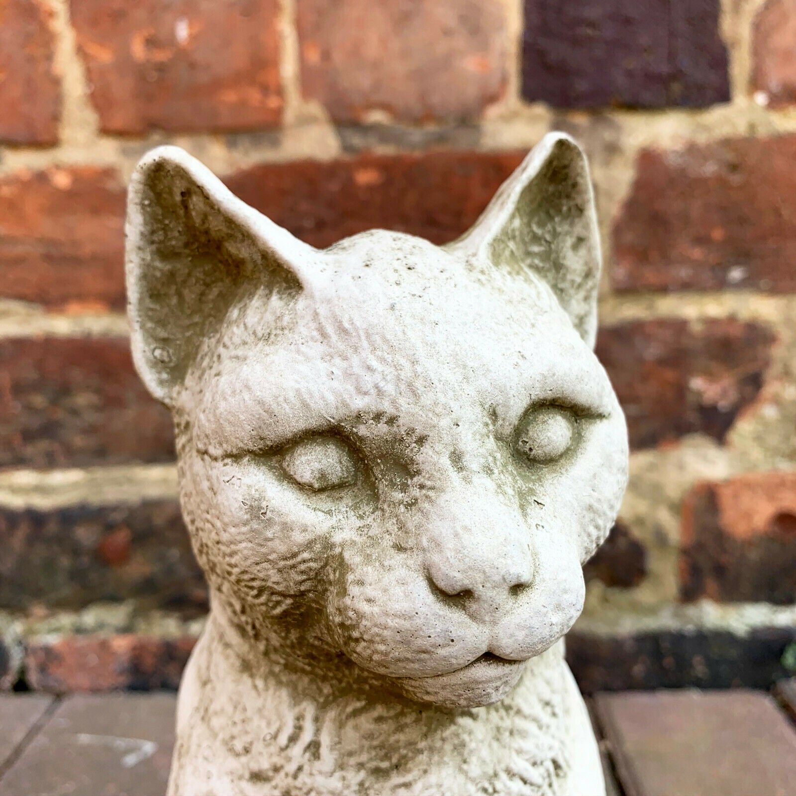 Stone Serene Cat Garden Sculpture 4kg