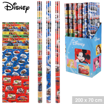 3x Assorted Disney Cars Gift Wrapping Paper