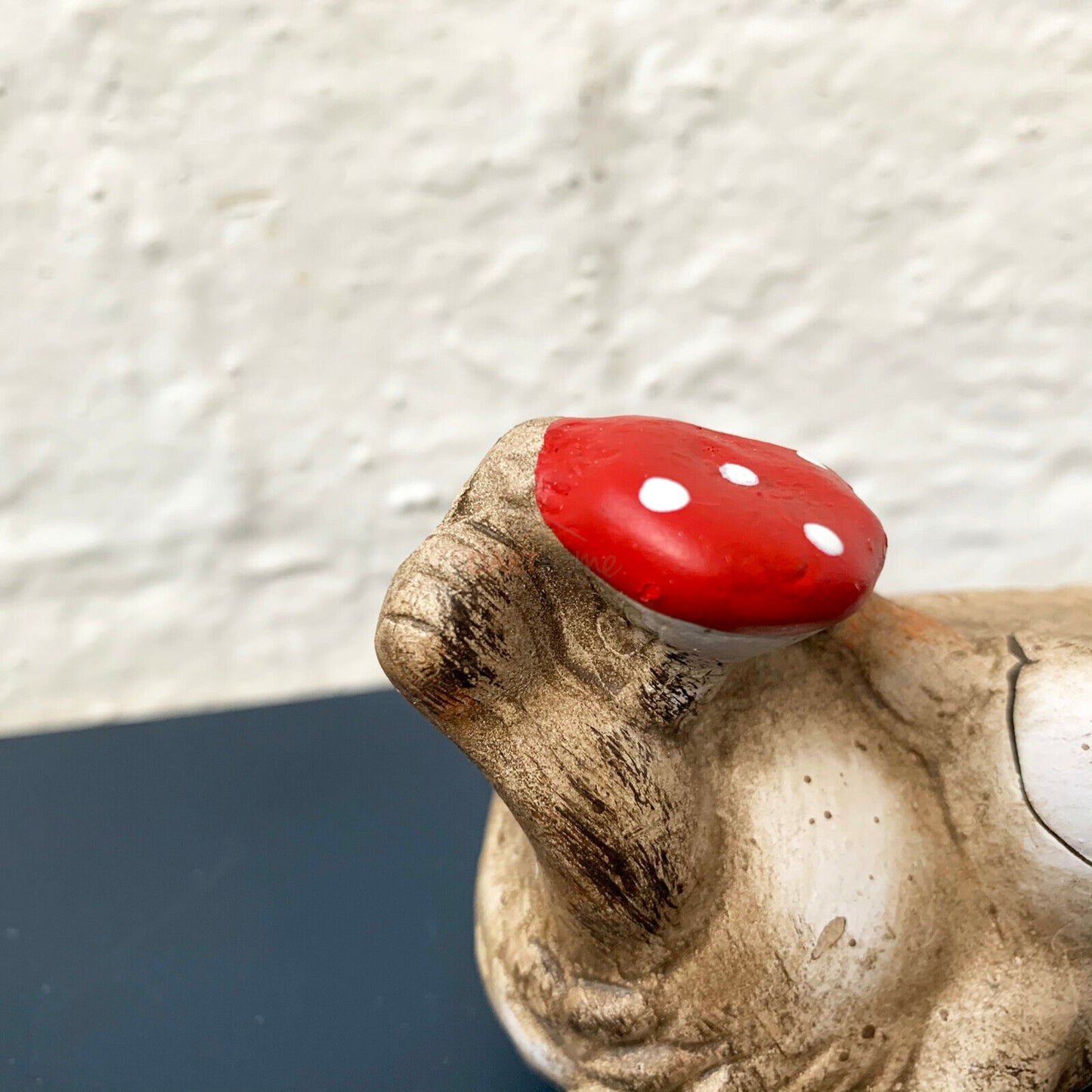 Set Of 2 Mini Hedgehog With Mushroom Figurines