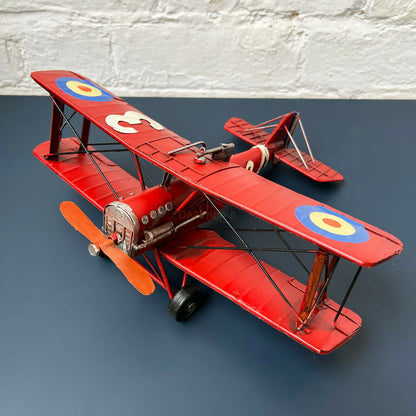 Red Model Biplane Model Ornament