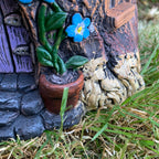 Cement Fairy House Planter Large