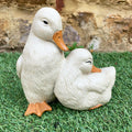 White Cute Ducks Ornaments