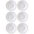 6pc White Kitchen Tableware Ceramic Round Pasta Plates 29.5cm