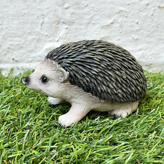 Miniature Lifelike Standing Resin Hedgehog Statue 10cm