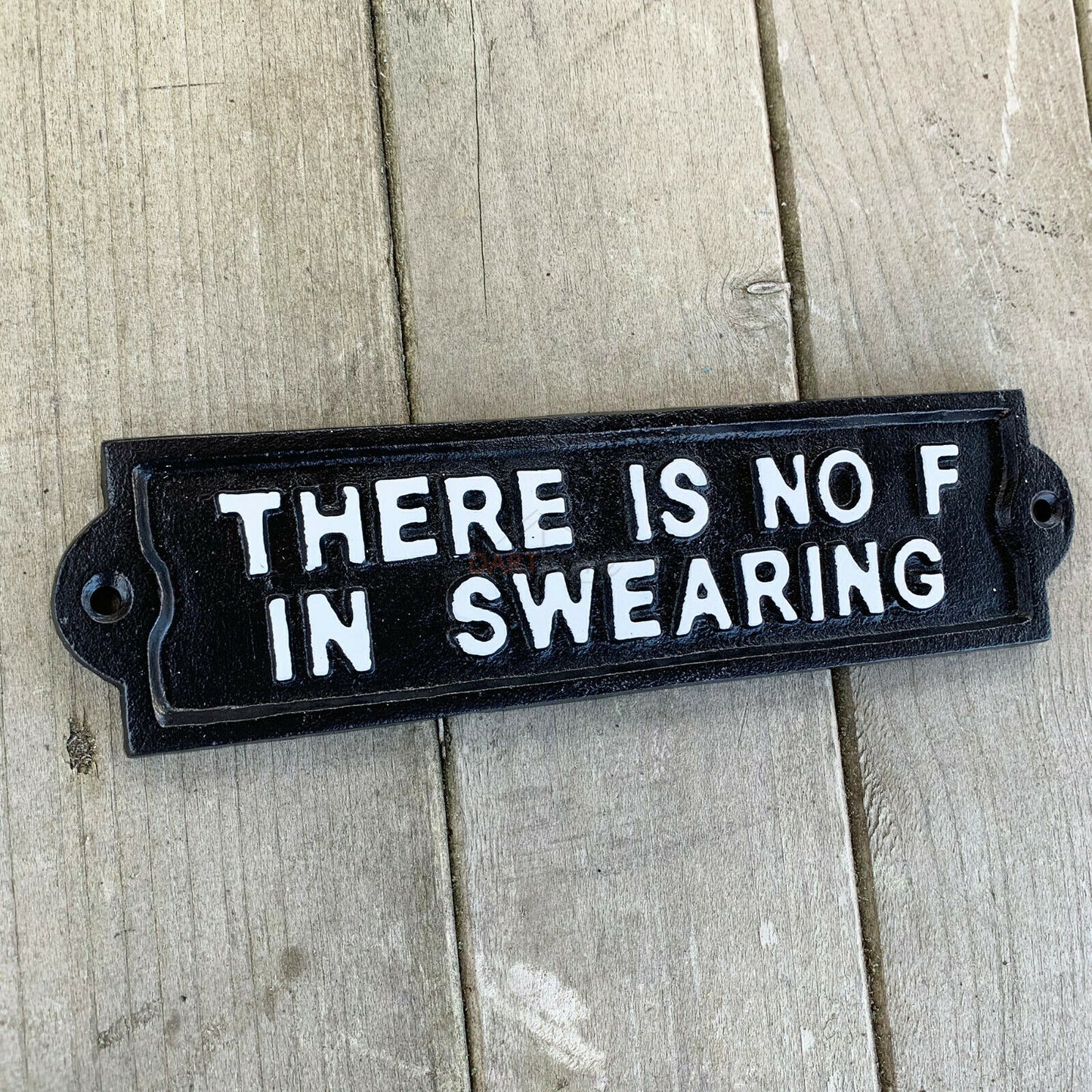 Black No F in swearing Sign