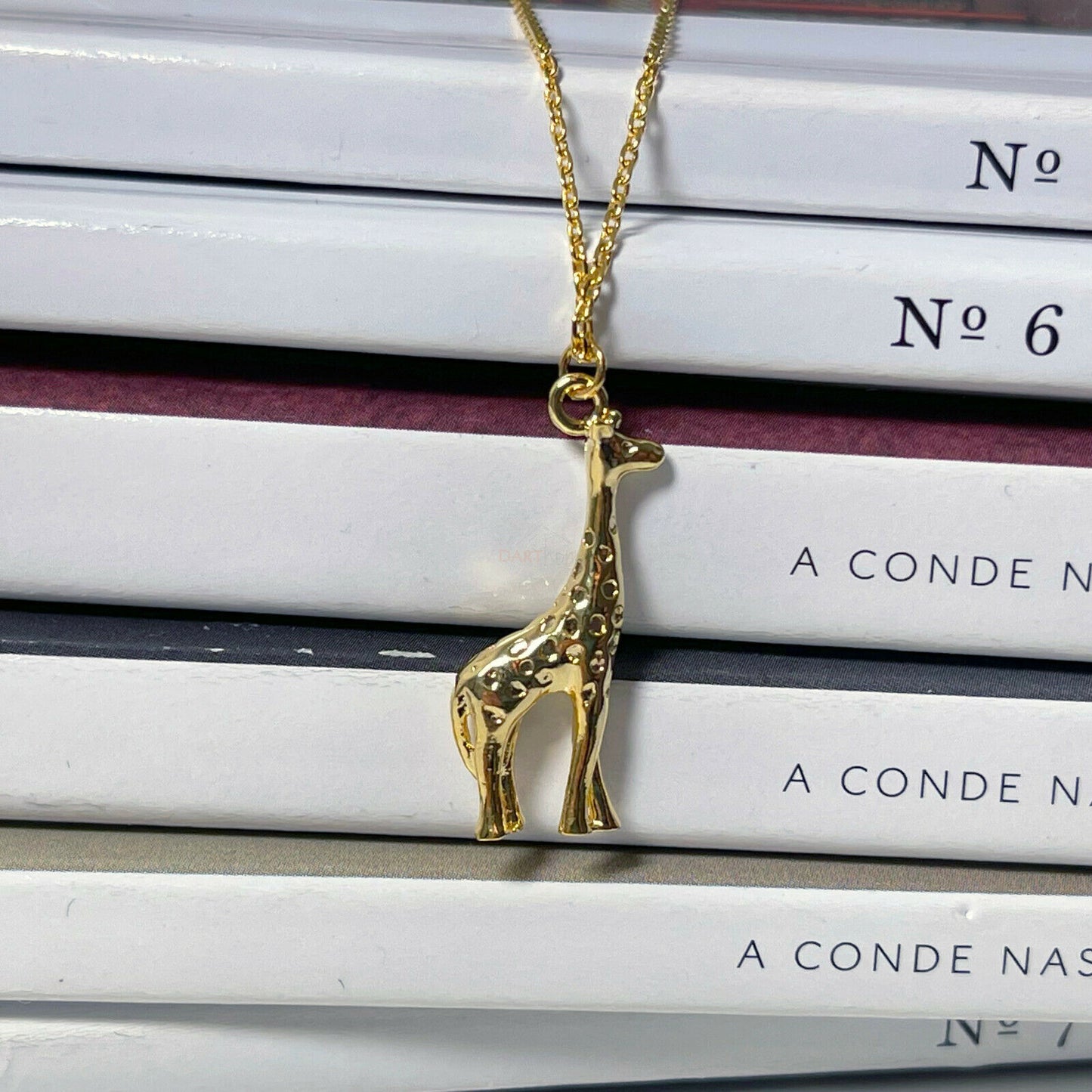 14ct Gold Plated Giraffe Pendant Necklace 18"