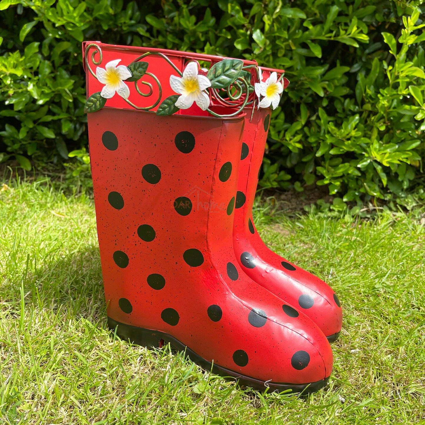 Polka Dot Red Wellies Planter