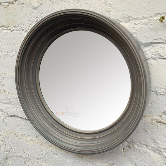 Industrial Deep Edge Grey Home Wall Mirror 41cm