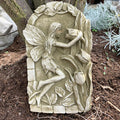 Stone Flower Fairy Garden Wall Plaque