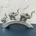 Ceramic Diamante Elephant Bridge Figurine