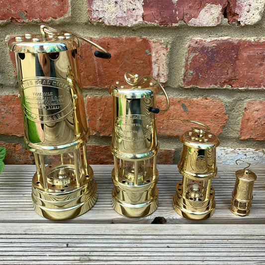 Brass Metal British Wales Colliery Coal Miners Gas Lamps