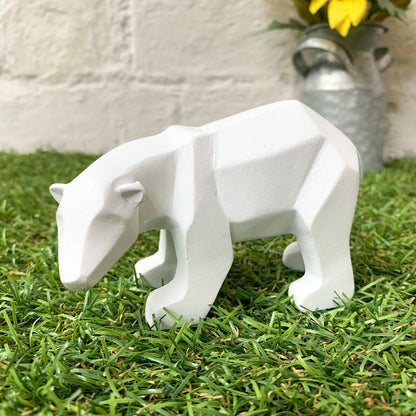 White Miniature Polar Bear Figurine