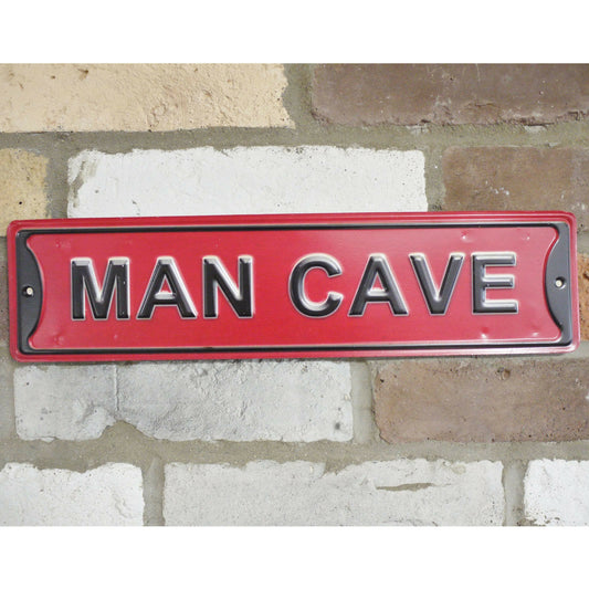 Man Cave Hanging Plaque 40cm x 10cm