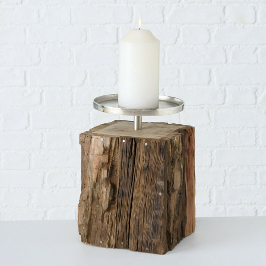 Tree Stump Candle Holder