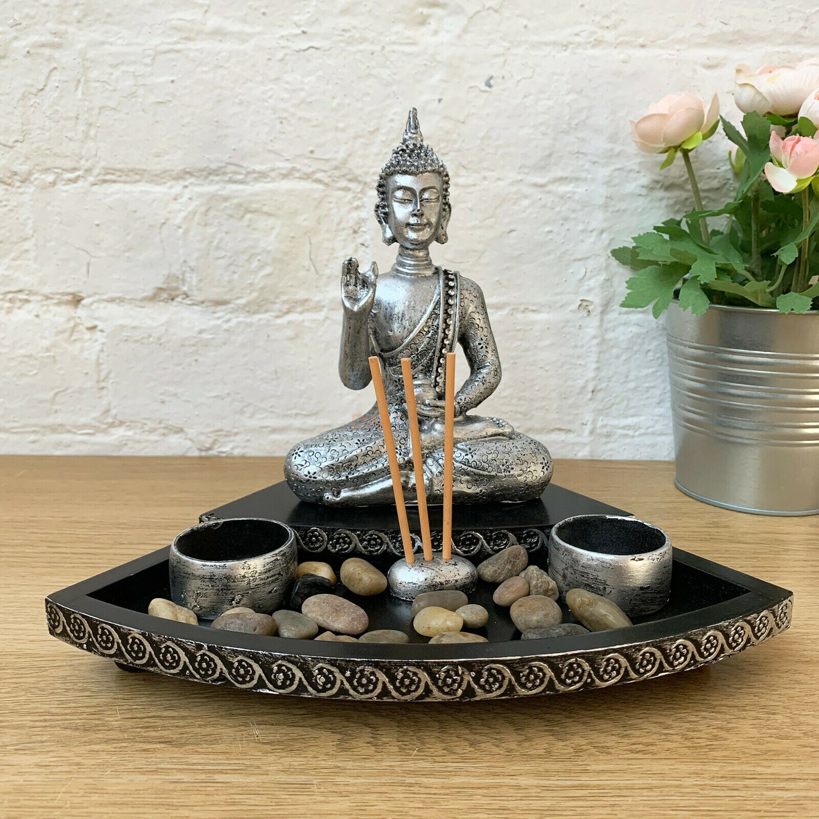 Buddha Tea Light Candle & Incense Stick Holder