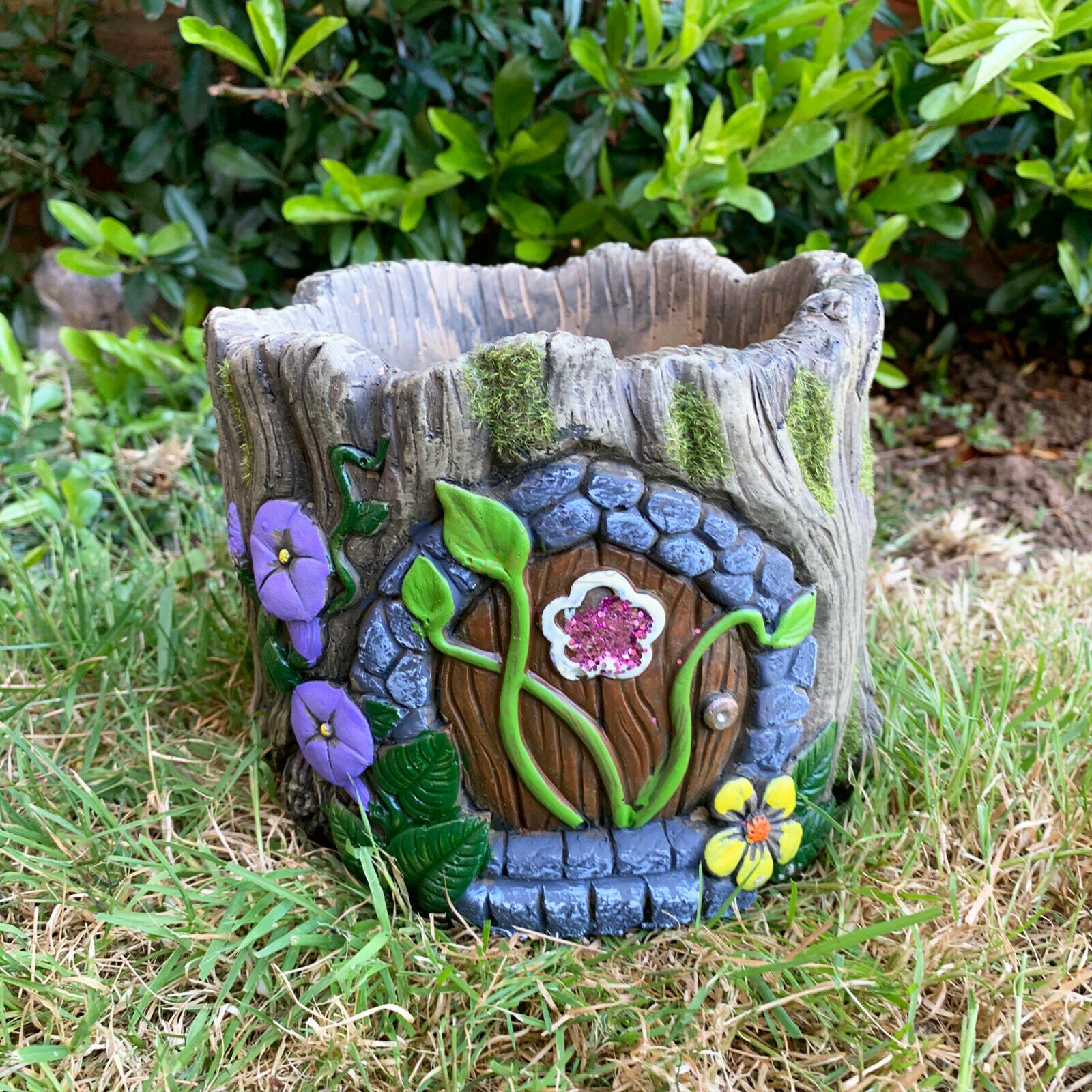 Cement Fairy House Garden Planter Large