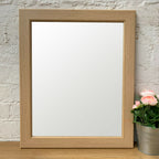 Light Wood Wall Mirror