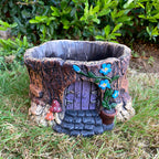 Cement Fairy House Planter Large