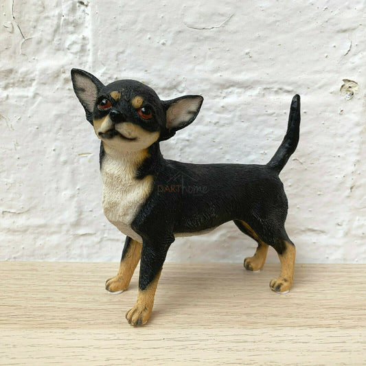 Schwarzes stehendes Chihuahua-Hundeornament