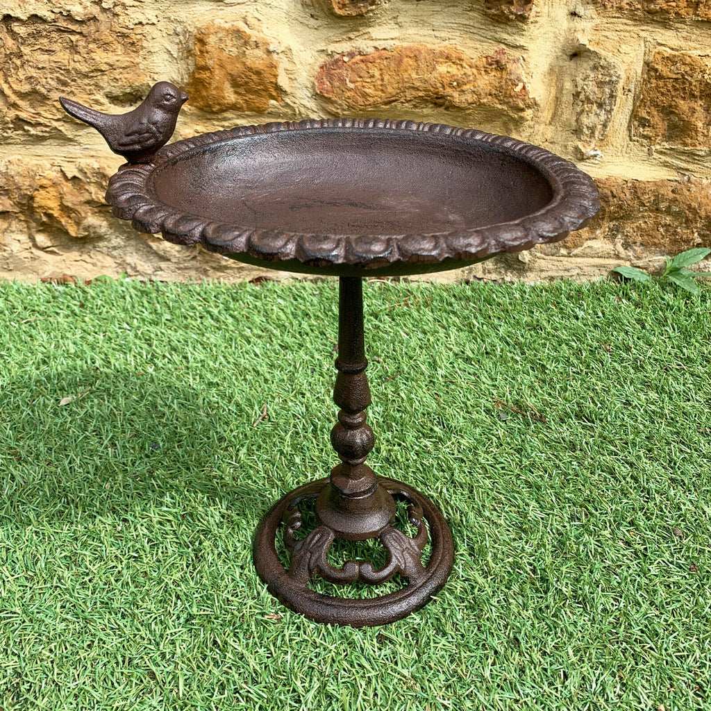 Cast Iron Bird Feeder On Stand