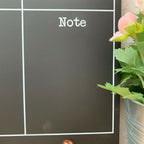Weekly Chalkboard Planner W/ Copper Clips